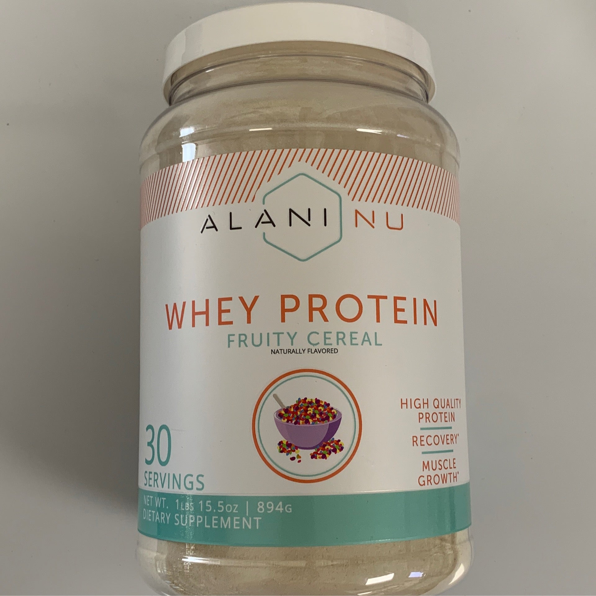 Alani Nu Whey Protein, Fruity Cereal - 15.5 oz